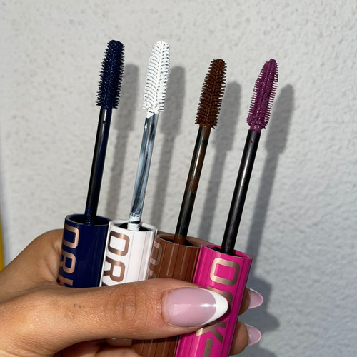 Mascara Pestañas Color Marron Azul Rosa Blanco Tei Firework Marrón