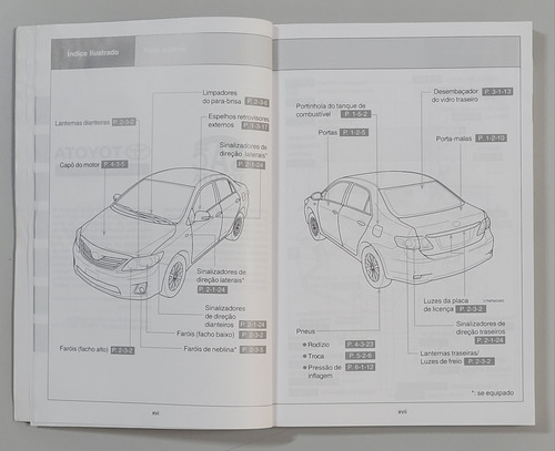 Manual Do Proprietário Toyota Corolla 2013 - Id. Em Branco (Usado)