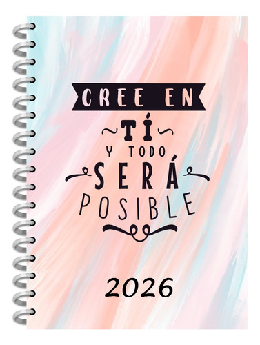 Kit Imprimible +24 Agendas Arco Iris Editables + Pdf A5,a4,