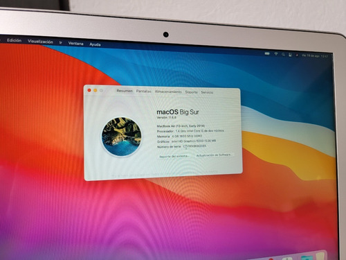Laptop Apple Macbook Air 13 Core I5 2014 128gb 4gb Ram 100c (Usado)