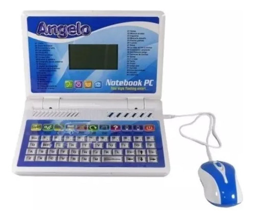 Computador Didáctico Para Niños 40 Funciones Angelo Azul