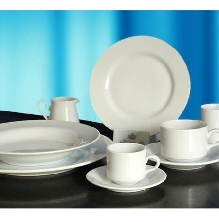 Oferta Juego 6 Tazas Te Con Plato Tsuji 1150 Blanco  Ss