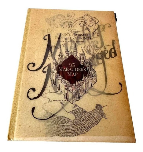 Agenda Diaria Harry Potter Marauder's Map - Lapicera Varita