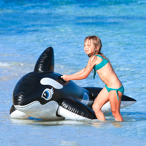 Ballena Orca Inflable Grande Niños Adultos Piscina Playa