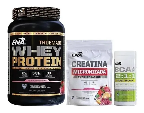comprar Combo Rendimiento True Made + Creatina + Bcaa 2:1:1 Ena