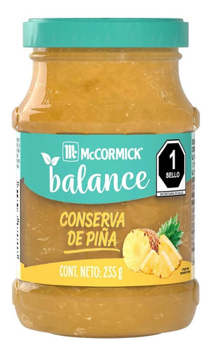 Mermelada Mccormick Piña Balance 235g