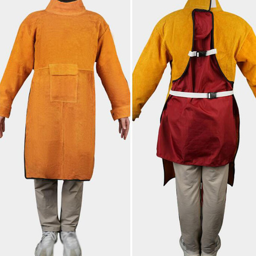 Delantal De Soldadura Con Mangas, Chaqueta De Longitud 85cm