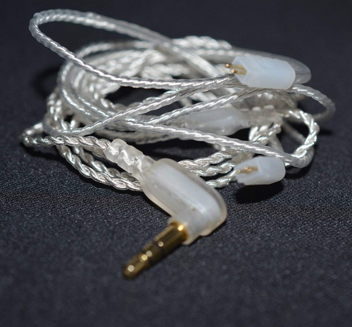 Imagen 6 de 10 de Cable Kz Auricular Mini Plug - 120cm - Original Plata A B C - Representante Oficial Kz