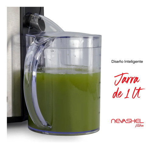 Extractor De Jugos Fuerte 1400w Potente Electrico Automático Plateado