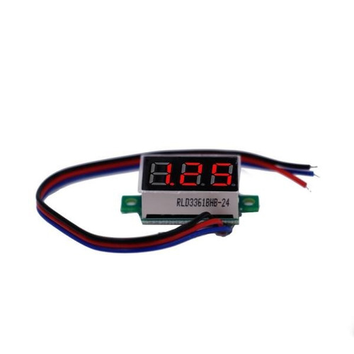 Mini Voltímetro Digital 100v Dc Led Rojo Lf-109-004-v1