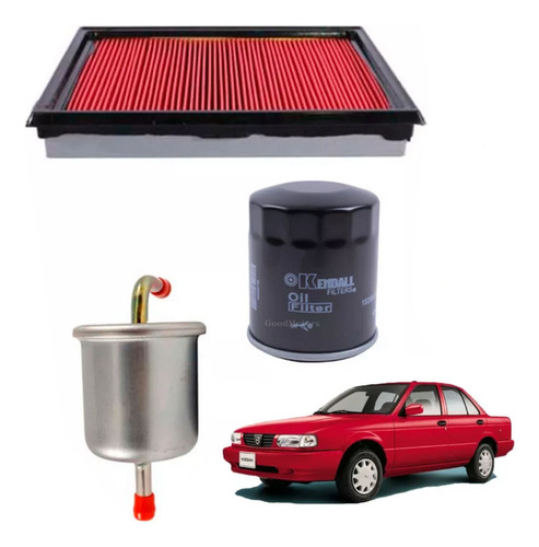 Kit Filtros Aire-aceite-benc Nissan V16 1.6 Mex 1993-2010