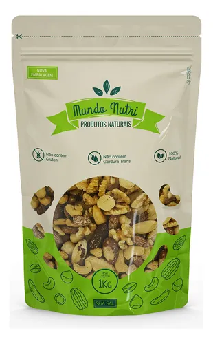 comprar 1kg Mix Castanhas Nova Safra - Com Sal Ou Sem Sal Promoção!
