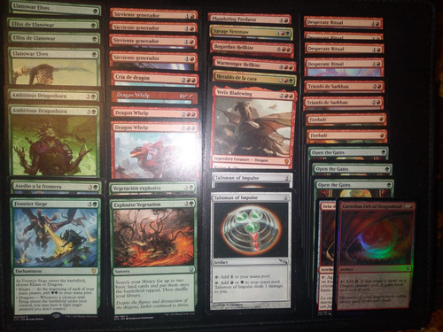 Mazo Dragones Rojo Verde - Magic Mtg