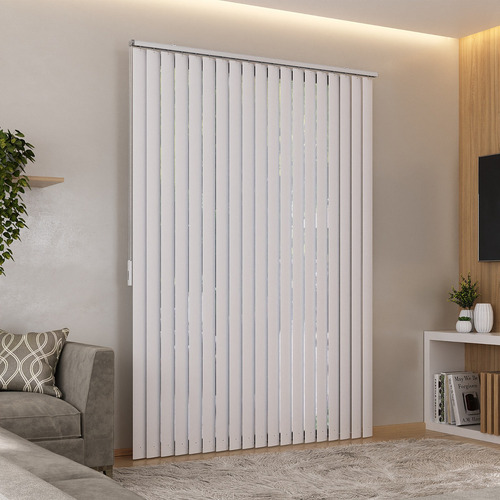 Persiana Vertical Pvc 1,40x1,40 Latreal Cor Branco
