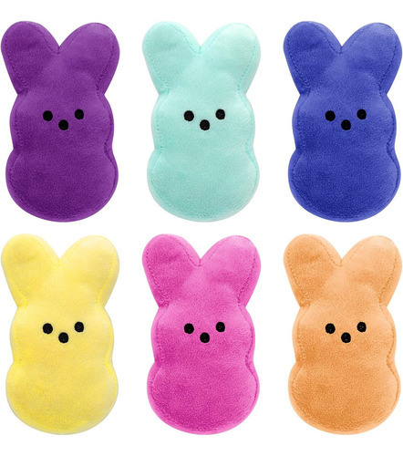 6pcs Conejo De Pascua,juguetes De Peluche,regalo Para Niños
