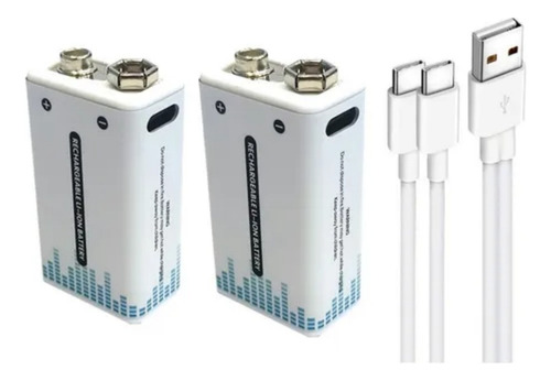 Pilas Recargable 9v 1000mah Usb