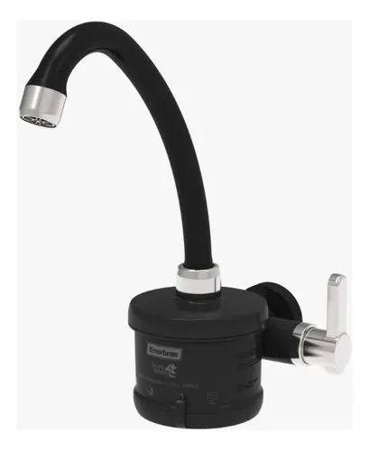 Torneira elétrica Enerbras luna cor preto 5.5kW parede móvel