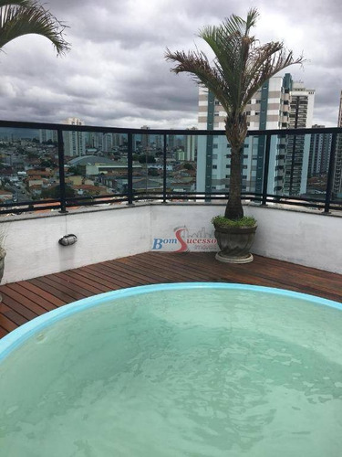 Imagem 2 de 23 de Cobertura Com 3 Dormitórios À Venda, 180 M² Por R$ 1.400.000,00 - Vila Regente Feijó - São Paulo/sp - Co0095