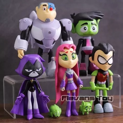 Action Jovens Titãs Teen Titans Robin Mutano Cyborg Ravena