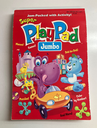 Libro Para Colorear Y Actividades Super Play Pad, En Inglés