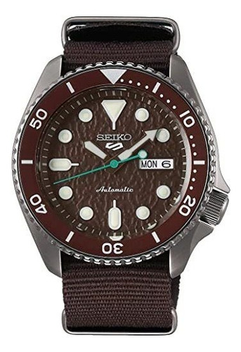 Seiko Srpd85 5 - Reloj Deportivo Para Hombre, Color Marrón,