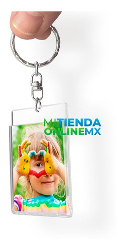 Imagen 5 de 9 de Llavero Porta Retrato Acrílico 2mm, 5x4 Cm, Pack De 20