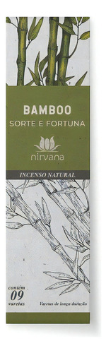 Incenso Natural Bambu 100% Natural (9 Varetas