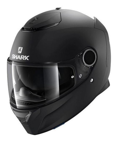 Capacete Shark Spartan 1.2 Blank Mat Kma 56/s Preto Fosco