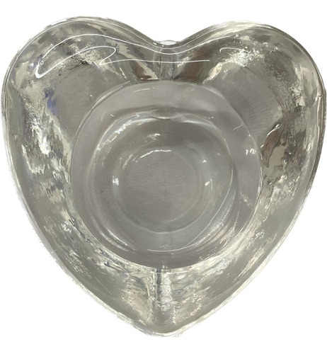 Imagem 2 de 2 de Porta-velas Em Vidro Formato De Coração Decorativo R-018015