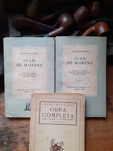 Lote 3 Libros Jorge Manrique- Antonio Machado /ed Losada (Usado)