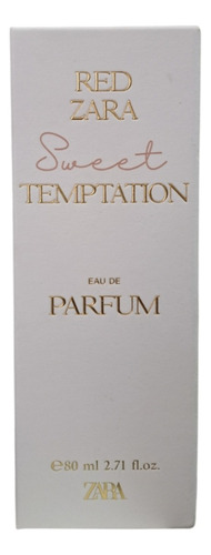 Perfume Red Zara Temptation Sweet. Edp. 80ml. Para Mujer