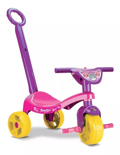 Triciclo Velotrol Infantil Bebe Motoca Rosa Menina Toys