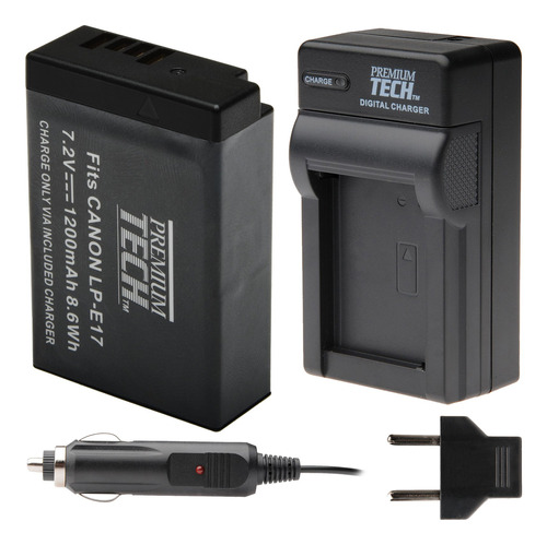 Tech Pt-lpe17 premium  bateria Cargador Para Canon Lp-e17