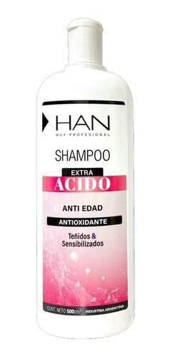 Han Shampoo Extra Acido Cabellos Teñidos Y Sensibles 500 
