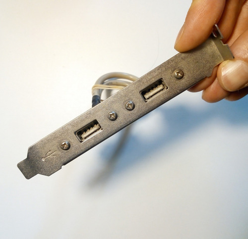 Bracket 2 Puertos Usb 2.0 Traseros 2x5 Pines (Usado)