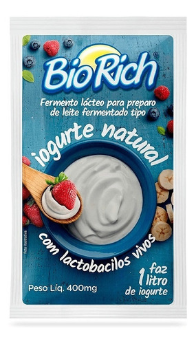 !!! Fermento Bio Rich® Iogurte Natural 10 Unidades