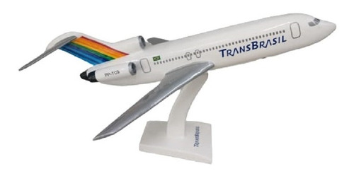 Maquete De Avião Em Madeira B-727 Transbrasil (40 Cm)