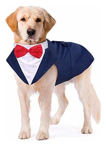 Traje Para Perro Bodas Y Disfraz Elegante Talla Xl Azul