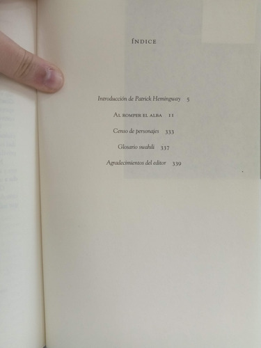 Al Romper El Alba - Ernest Hemingway - Planeta - 1999