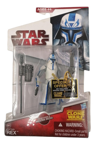 Hasbro Star Wars Clone Wars Captain Rex Con Armas Figura