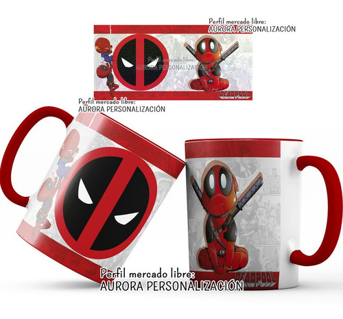 Mug  Taza Oreja Roja Super Heroes Avengers 001