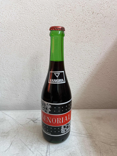 Antiguo Refresco Soda Sangria Señorial Botella 355 Ml