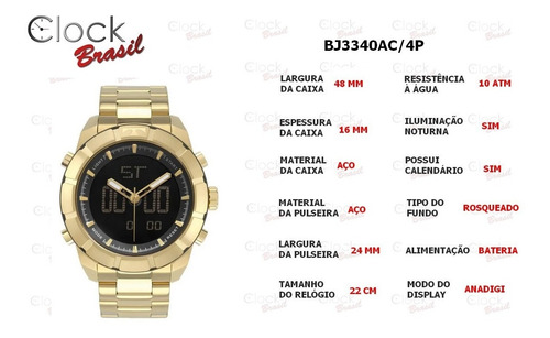 Relógio Technos Masculino Ts Digi/ana Bj3340ac/4p