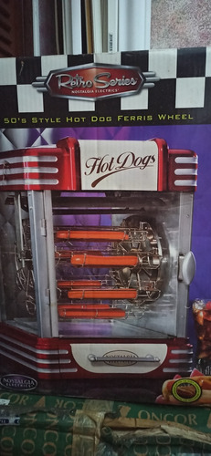 Maquina De Hot Dog Tipo Carrusel Marca Nostalgia Nueva 