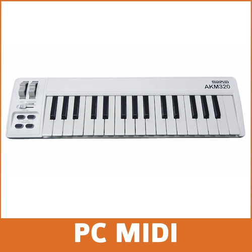 Imagen 3 de 10 de Promo Teclado Midi Usb Midiplus Akm320 32 Mini Teclas