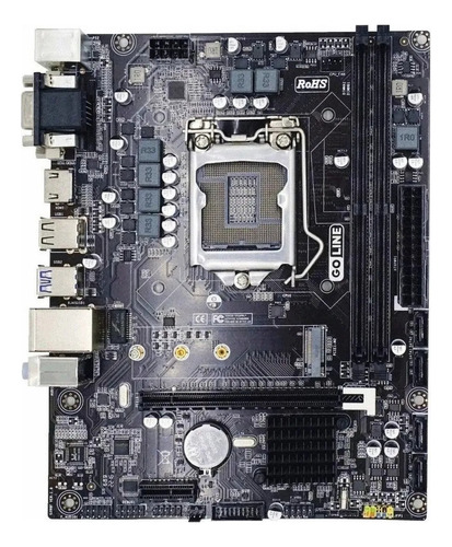 Placa Mãe 1151 H310 H310m G2 Intel 8a E 9a Gen Lan M2 /1000 Cinza