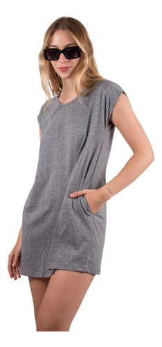 Vestido Mujer De Algodon Corto Plus Size Para Verano Nuevo