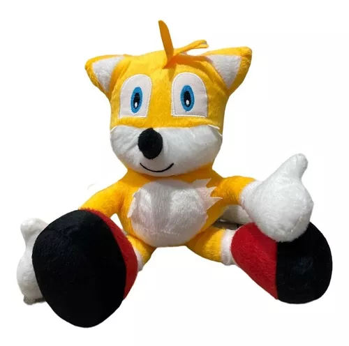 Kit 2 Pelúcias Boneco Sonic Tails 50cm Fofo Macio Decoração