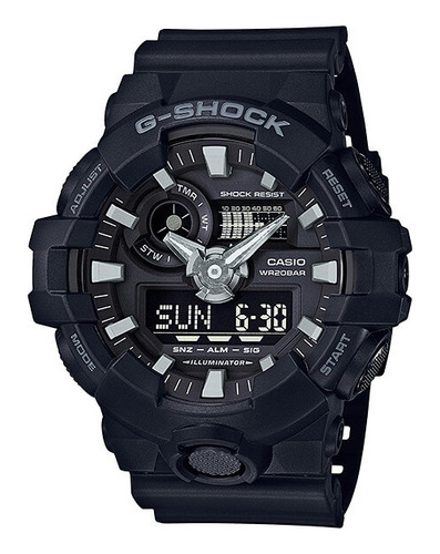 Relógio Masculino Casio G-shock Ga-700-1bdr Preto 20atm