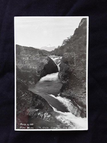 Fotografía Postal En Mora, Cascada Río Petrohue (Usado)